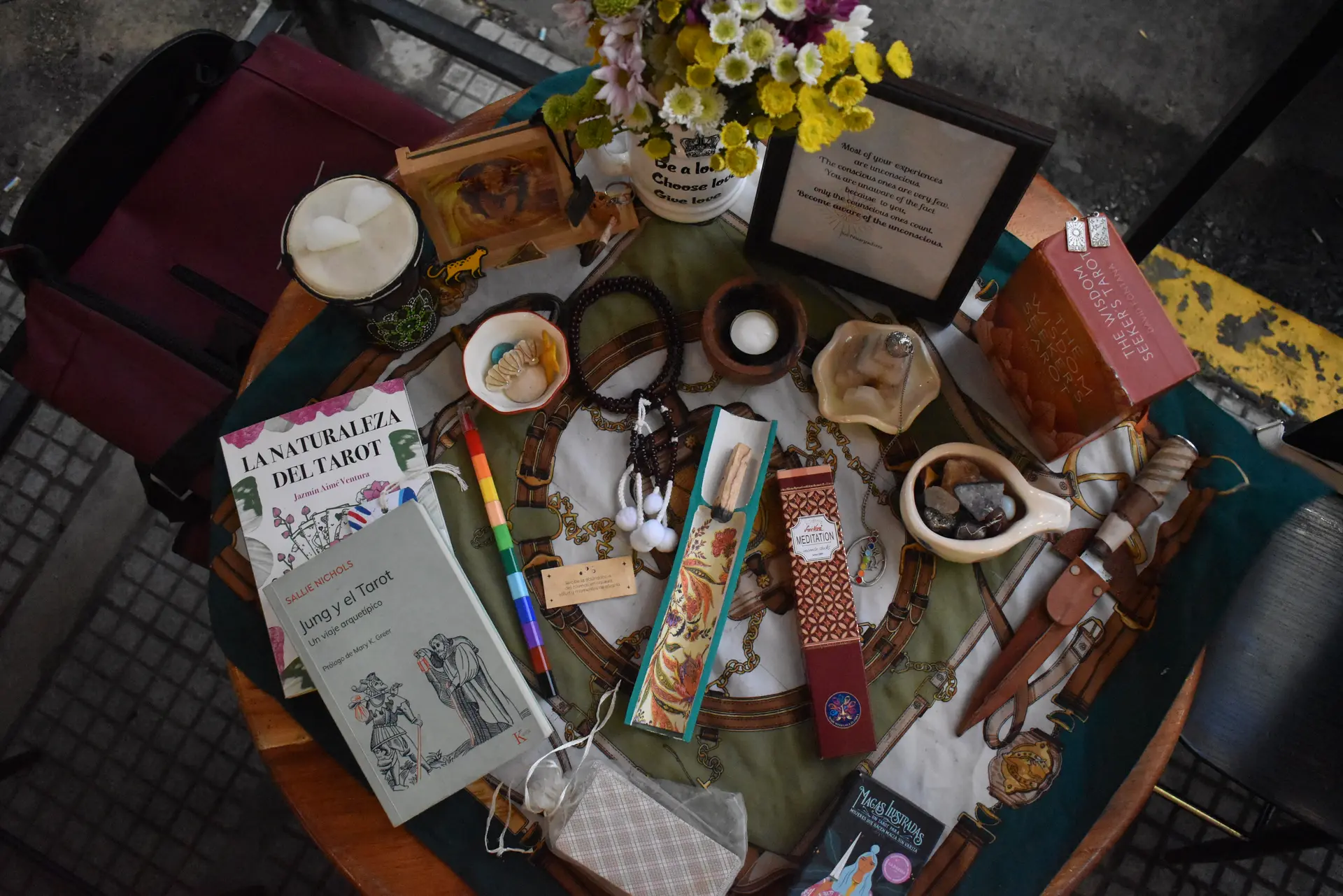 Fondo místico de tarot